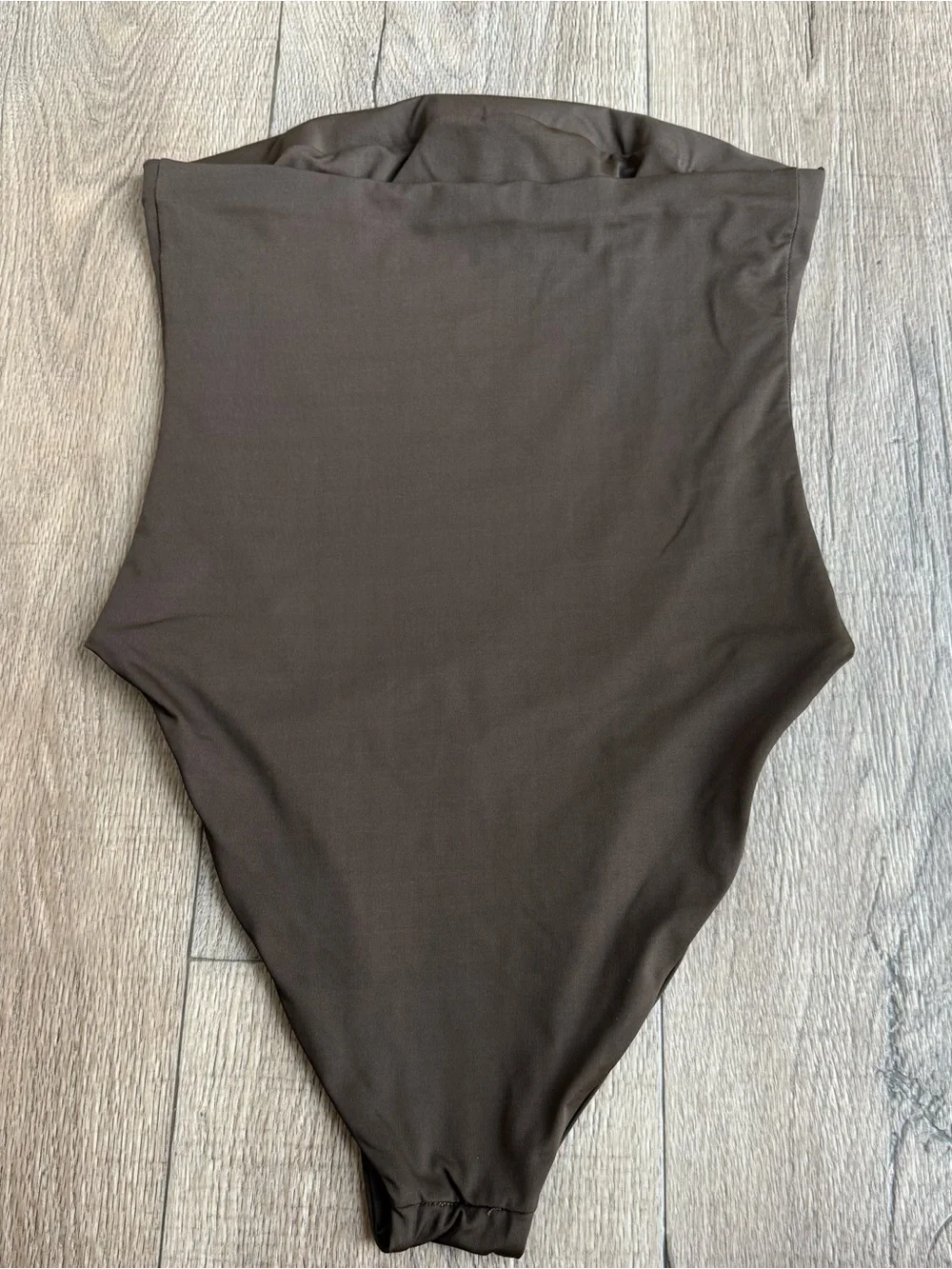 Free People x Toast signature tube one piece swimsuit size large dark brown